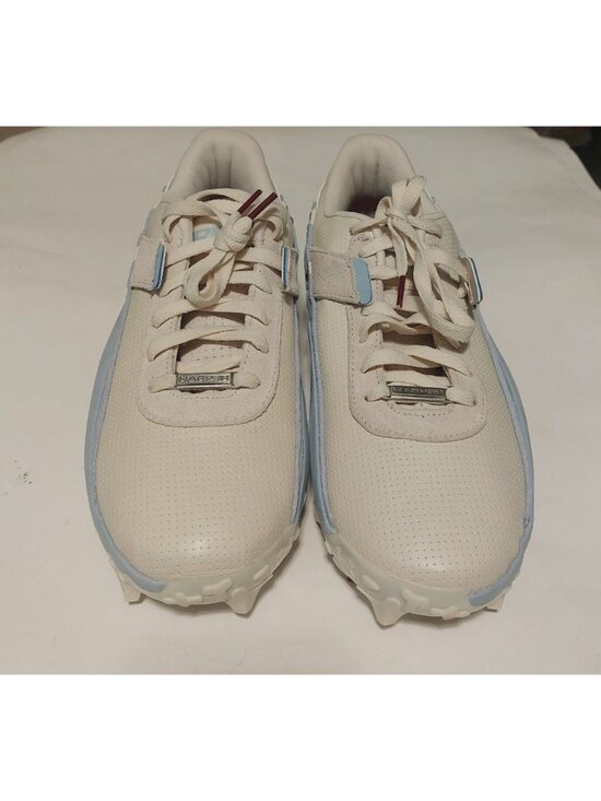Under Armour Mens Size 10.5 UA Harper 10 Pro TPU Baseball Cleats Stone Blue Calm